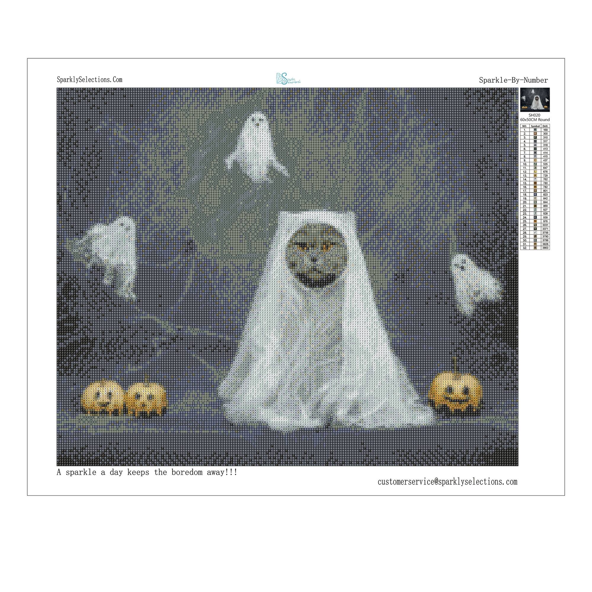 Sparkly Selections 50" x 60" The 10th Life Diamond Painting Kit, Round Diamonds